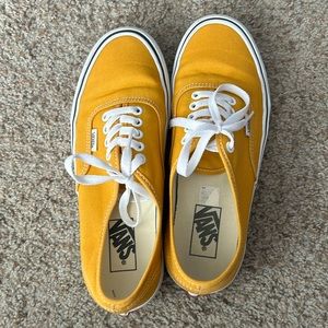 Golden Glow Vans, women’s size 9